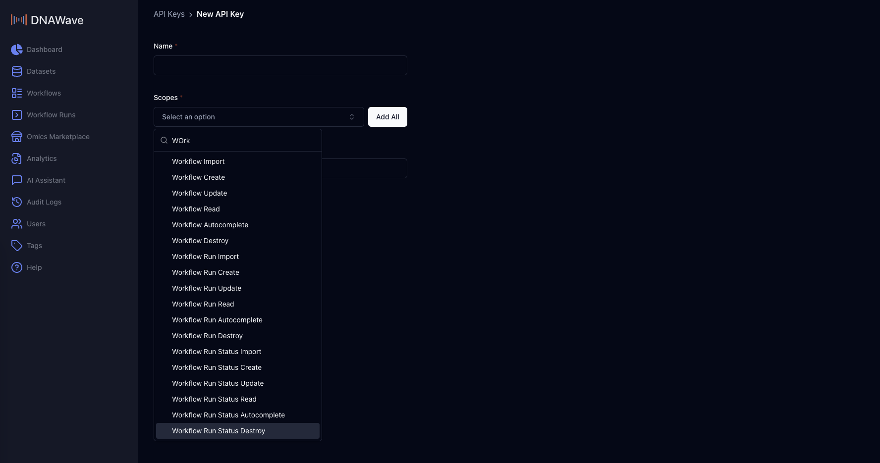 DNAWave API Documentation