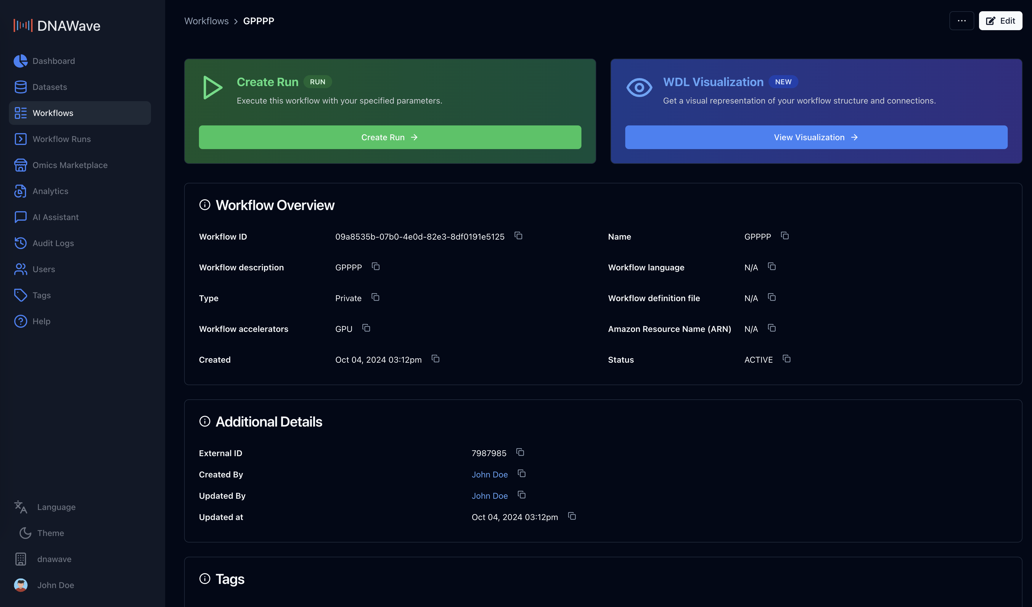 DNAWave Workflow Details