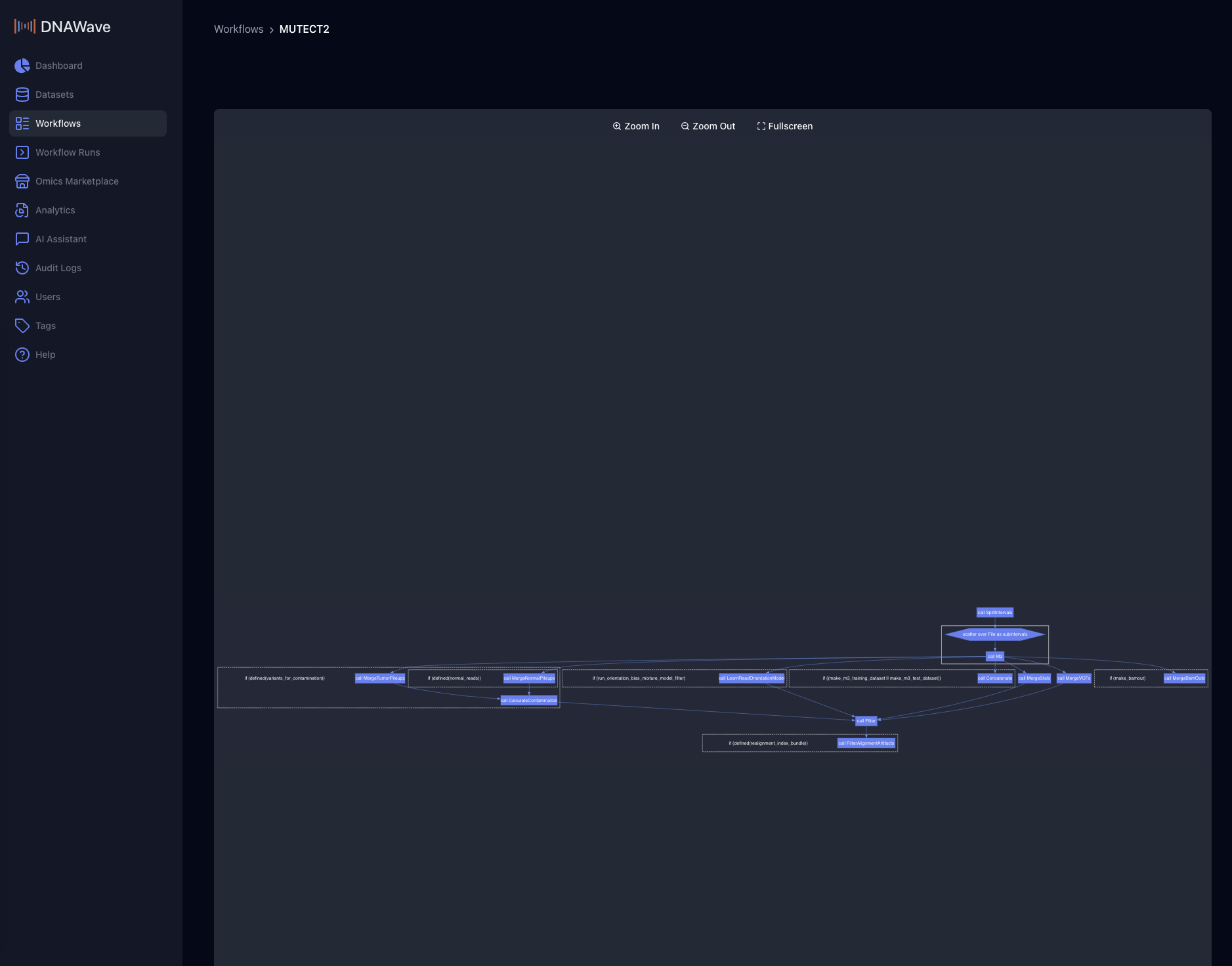 DNAWave Workflow UI